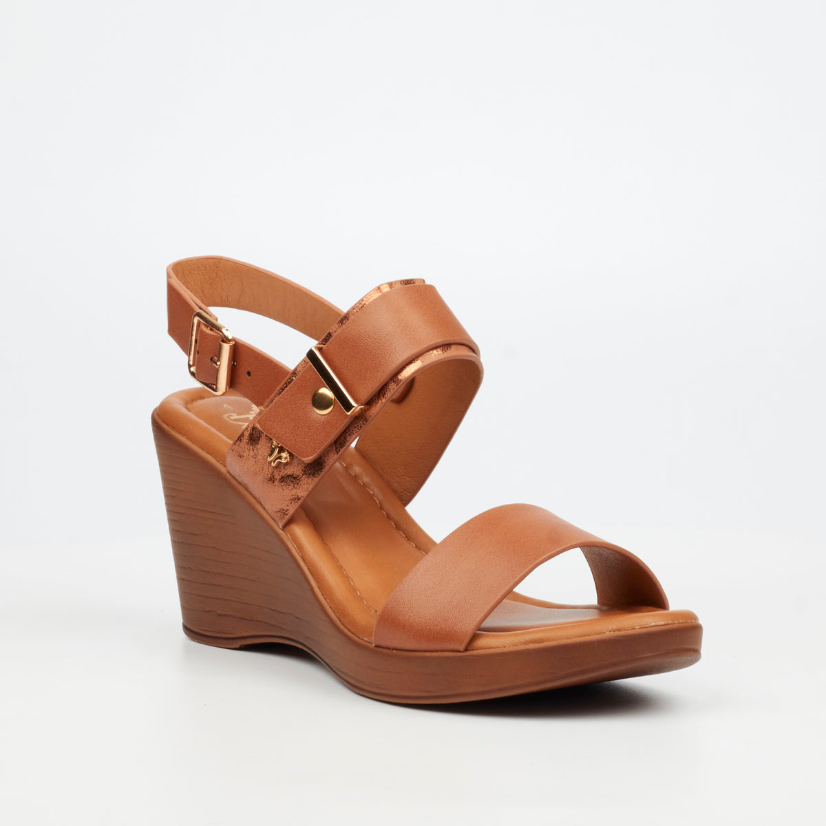 Butterfly Feet Allora 4 Tan Ladies Wedge