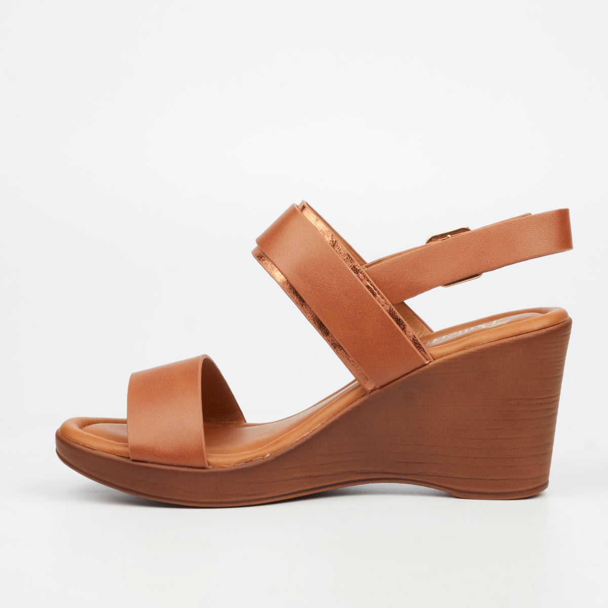 Butterfly Feet Allora 4 Tan Ladies Wedge