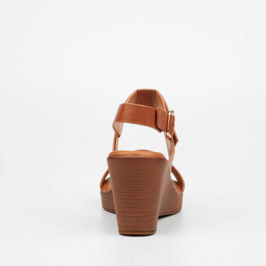 Butterfly Feet Allora 4 Tan Ladies Wedge