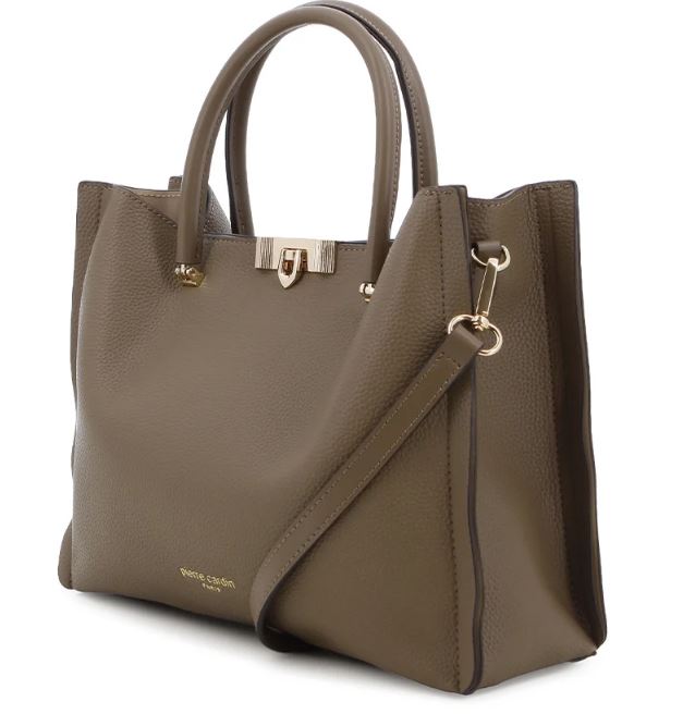 Pierre Cardin Ladies Martine Top Handle Bag Taupe
