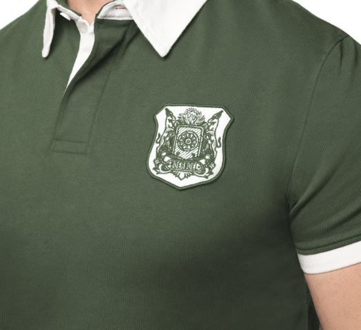 Boerboel Men's S/S Rugby Golfer - Green