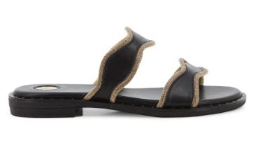 FootWork Ladies Coco Slides Black