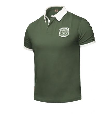 Boerboel Men's S/S Rugby Golfer - Green