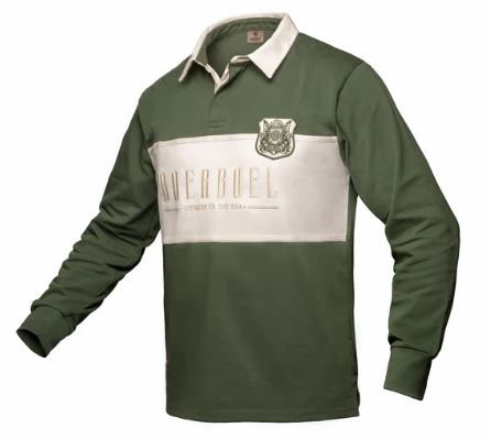 Boerboel Men's L/S Rugby Jersey - Green & Stone