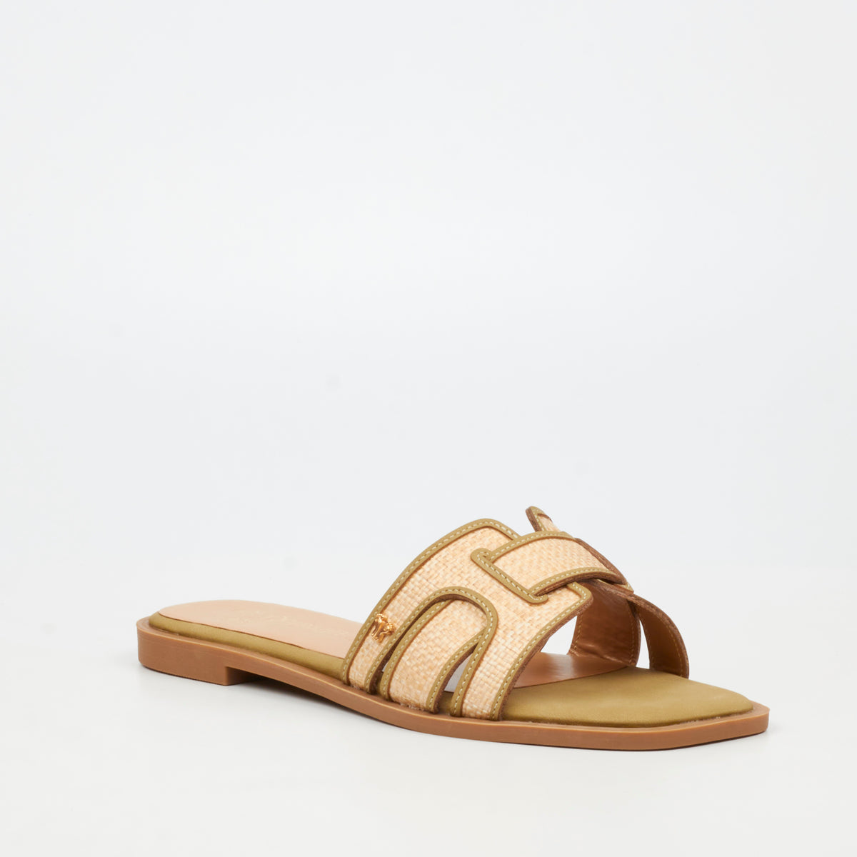 Butterfly Feet Dorey 7 Olive Ladies Slider Sandal