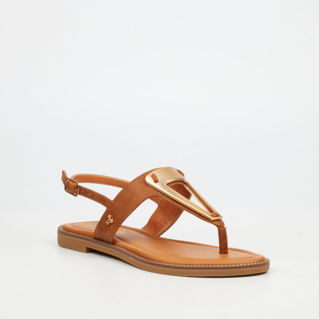 Butterfly Feet Frost 19 Tan Ladies Sandal