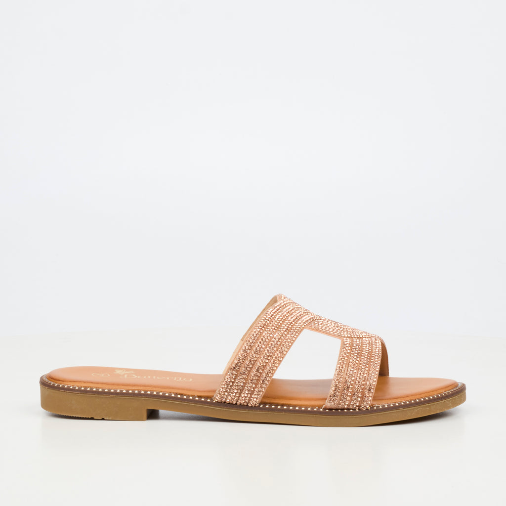 Butterfly Feet Frost 20 Rose Gold Ladies Sandals - ONLINE ONLY