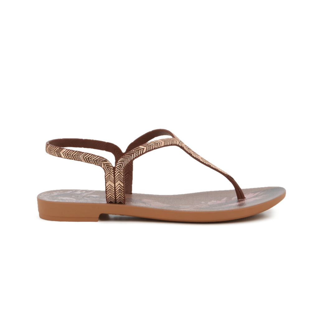 Grendha Ladies Amor Em Flor Sandal Brown