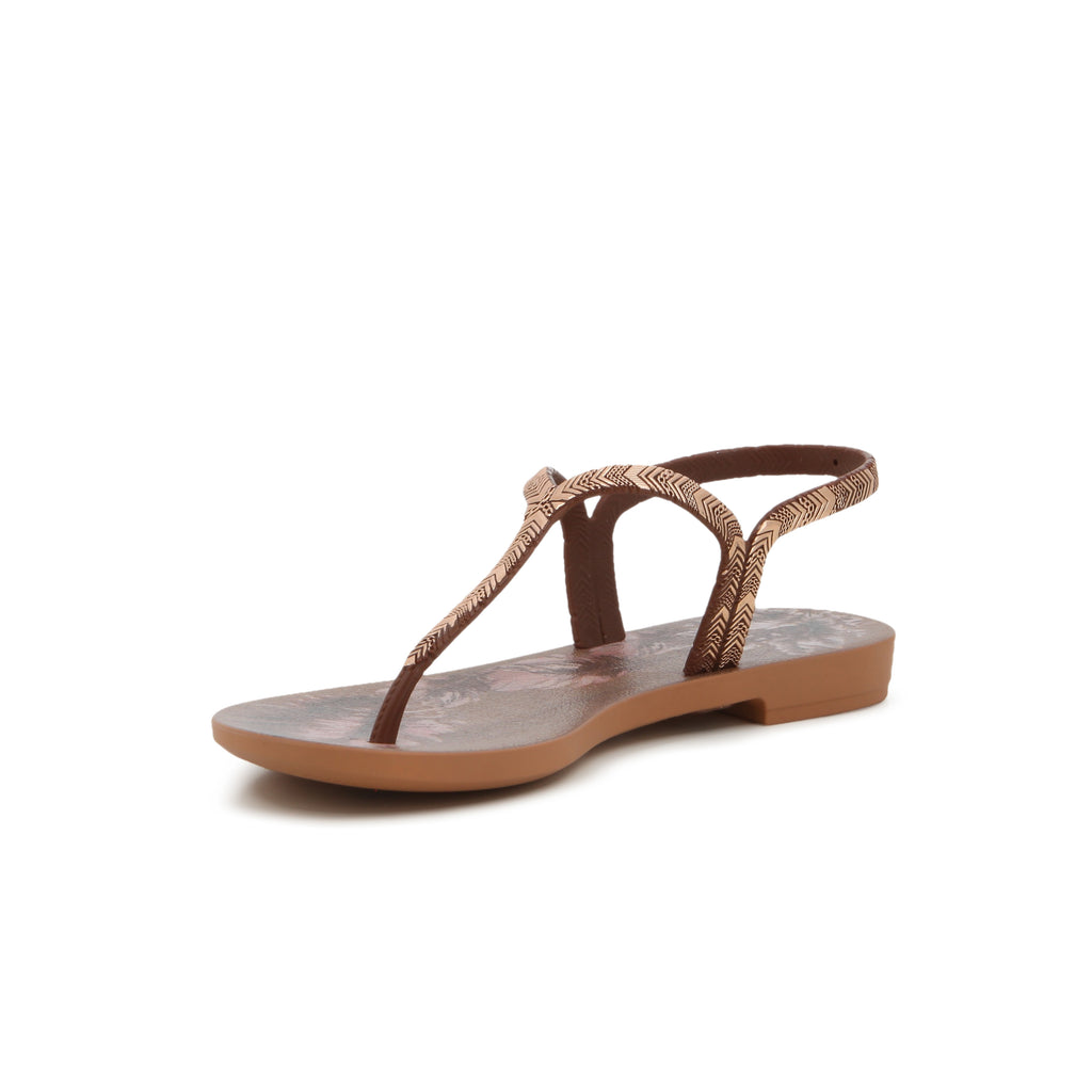 Grendha Ladies Amor Em Flor Sandal Brown