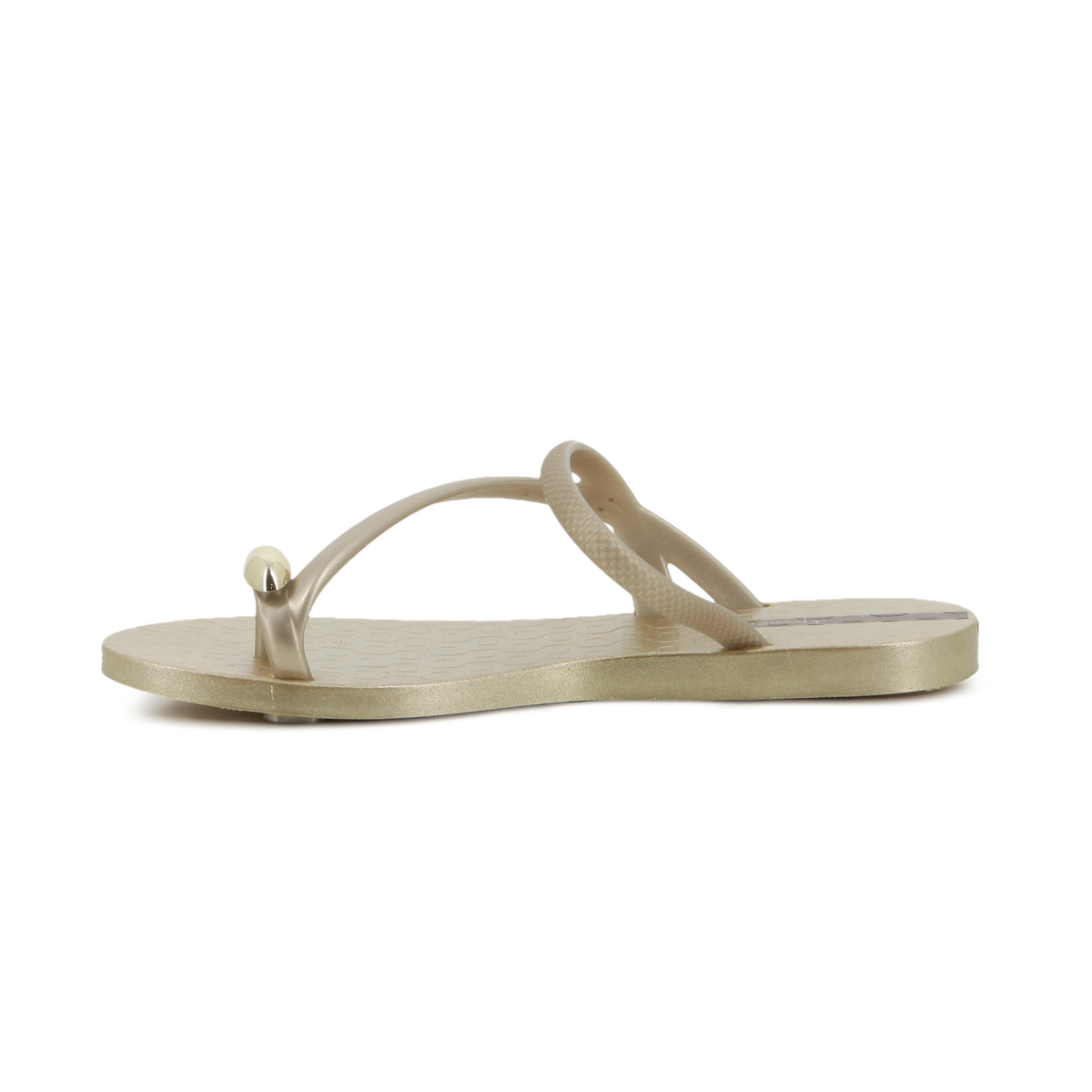 Ipanema Ladies Glam Ring Slide Beige Gold Sandel
