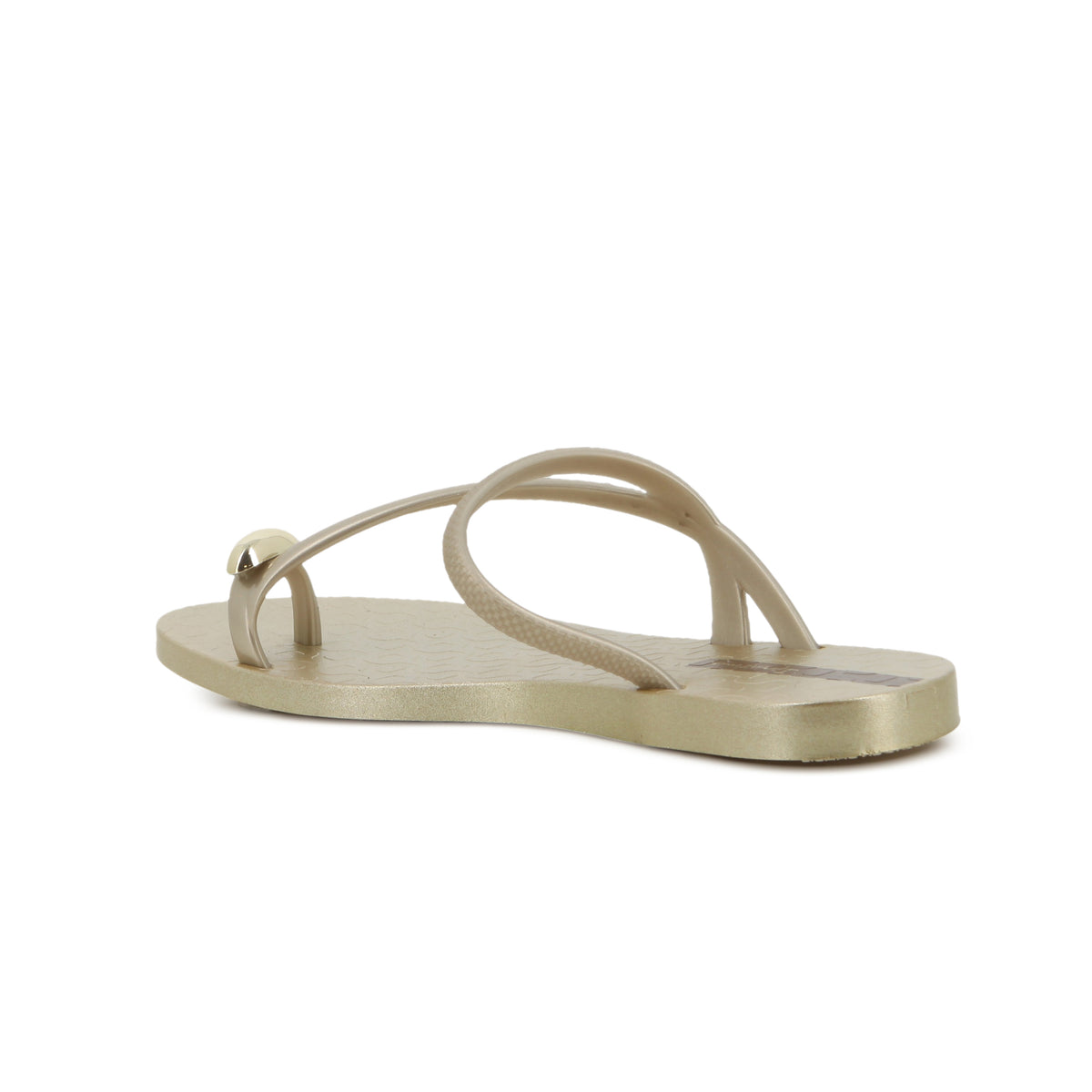 Ipanema Ladies Glam Ring Slide Beige Gold Sandel