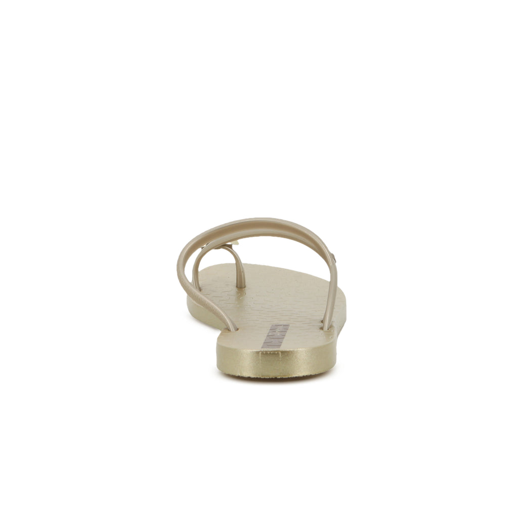 Ipanema Ladies Glam Ring Slide Beige Gold Sandel