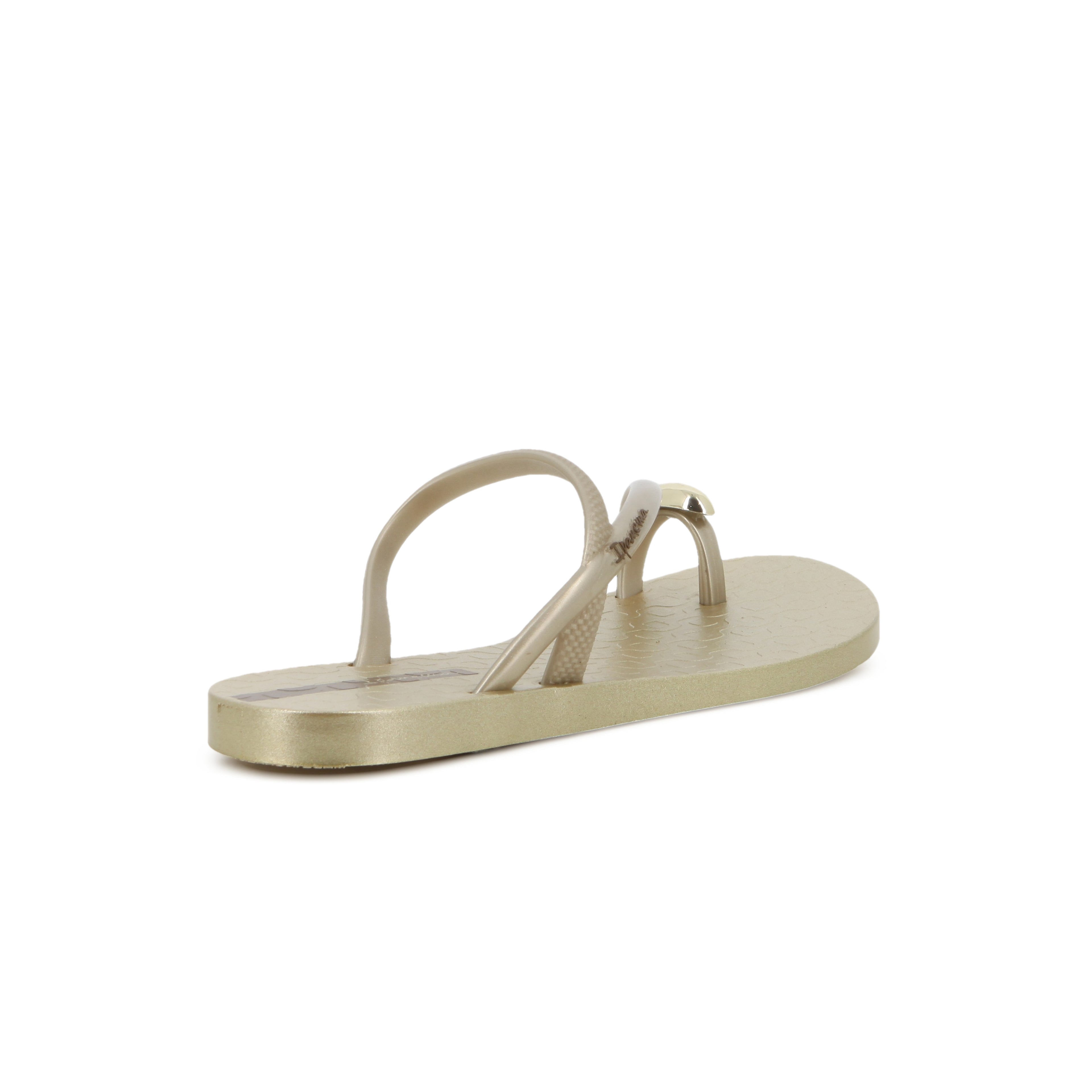 Ipanema Ladies Glam Ring Slide Beige Gold Sandel