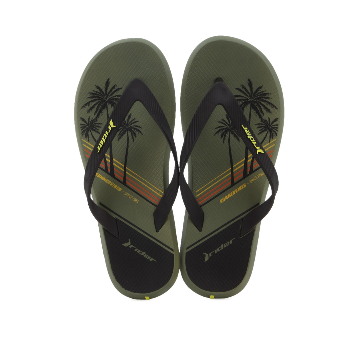 Rider Mens R1 Style Dedo Green Black Slider