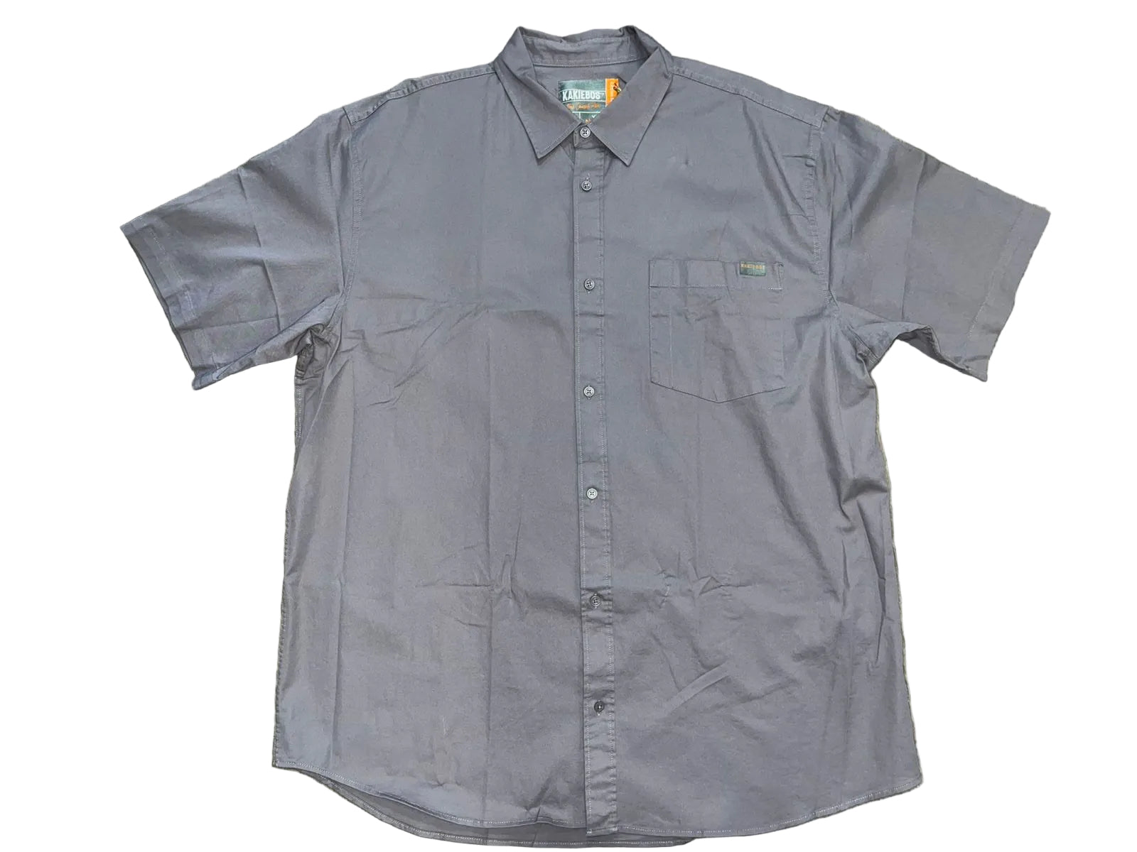 Kakiebos Mens Classic Fit S/S Woven Shirt