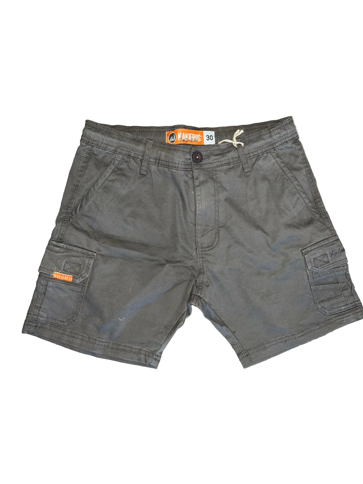 Kakiebos Mens Half Elasticated Waistband Walkshort