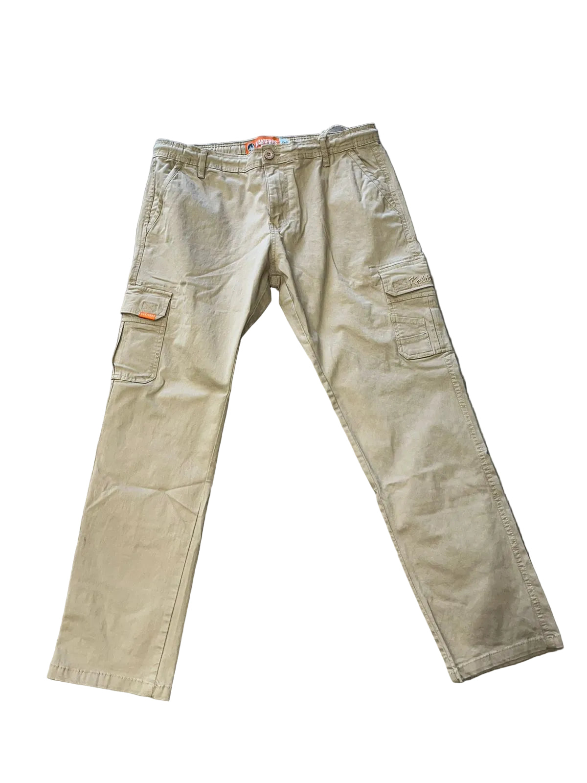 Kakiebos Mens Half Elsticated Waitband Pants