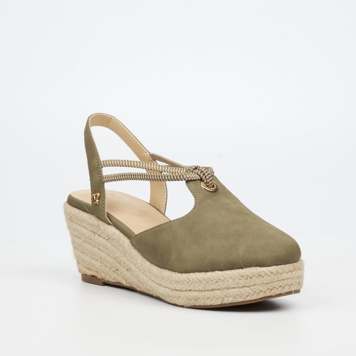 Butterfly Feet Lanah 3 Olive Ladies Wedge