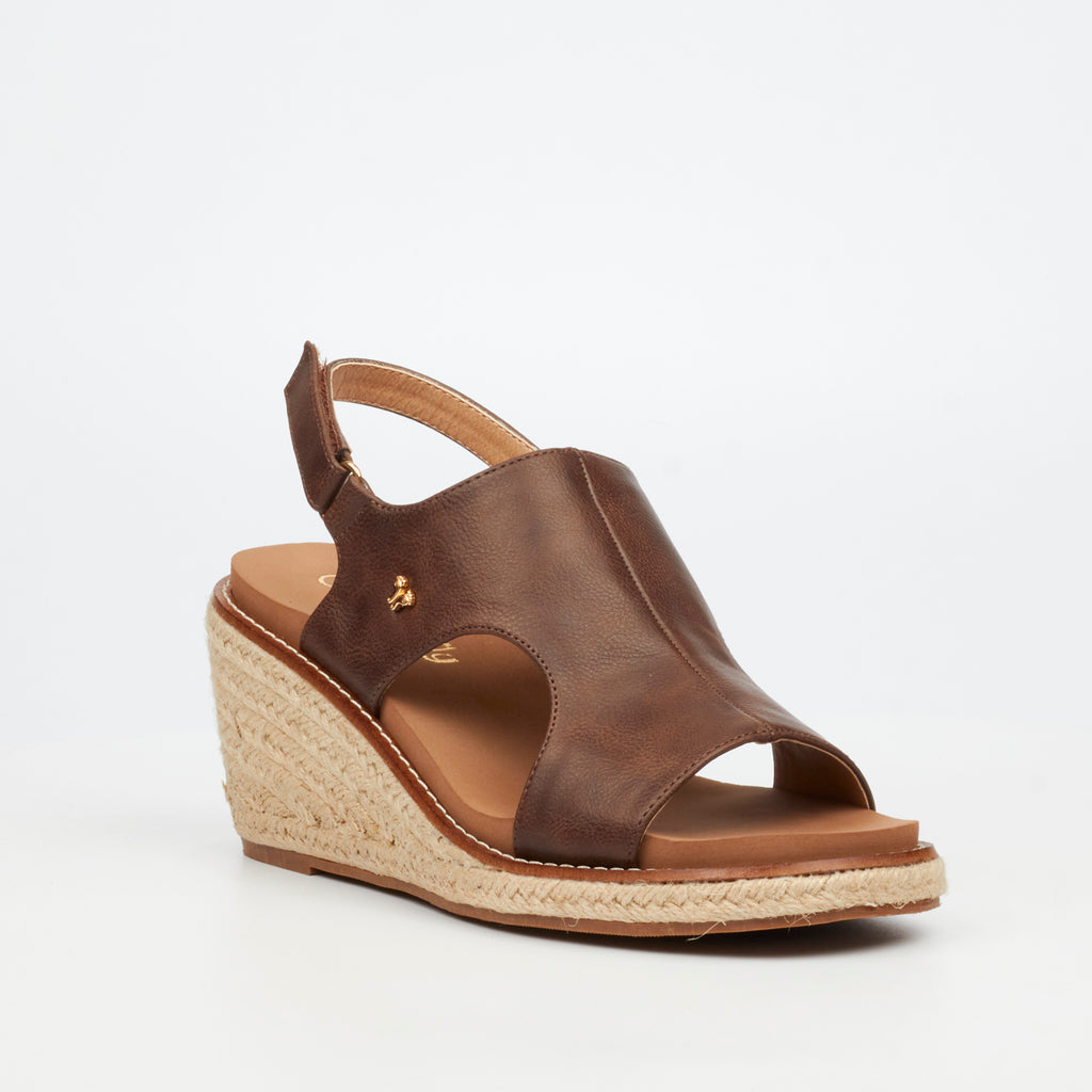 Butterfly Feet Mila 2 Chocolate Ladies Wedge - ONLINE ONLY