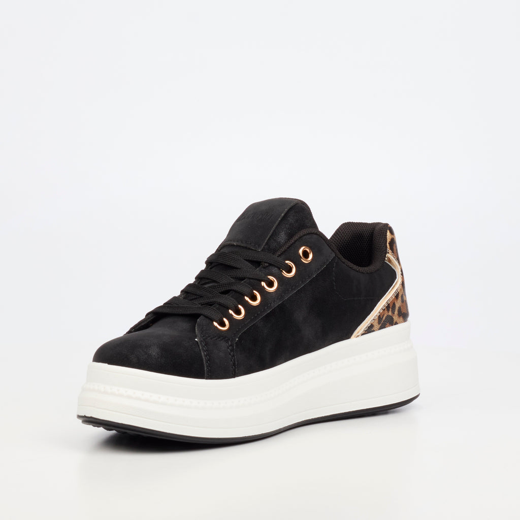 Butterfly Feet Senhora 30 Black Ladies Sneakers