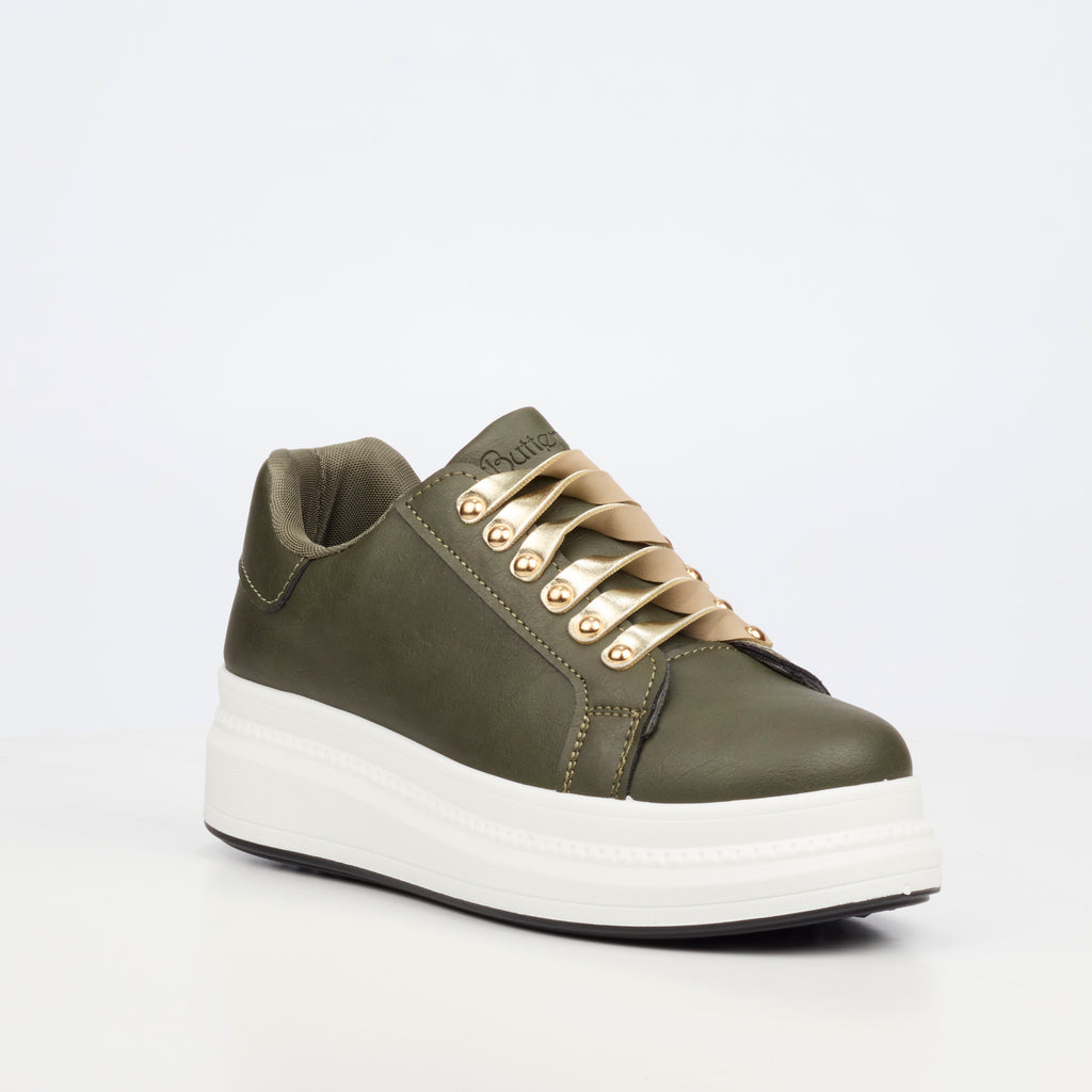 Butterfly Feet Senhora 31 Olive Ladies Sneakers