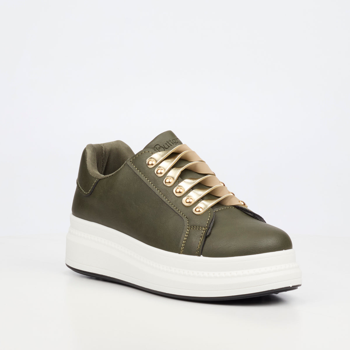 Butterfly Feet Senhora 31 Olive Ladies Sneakers