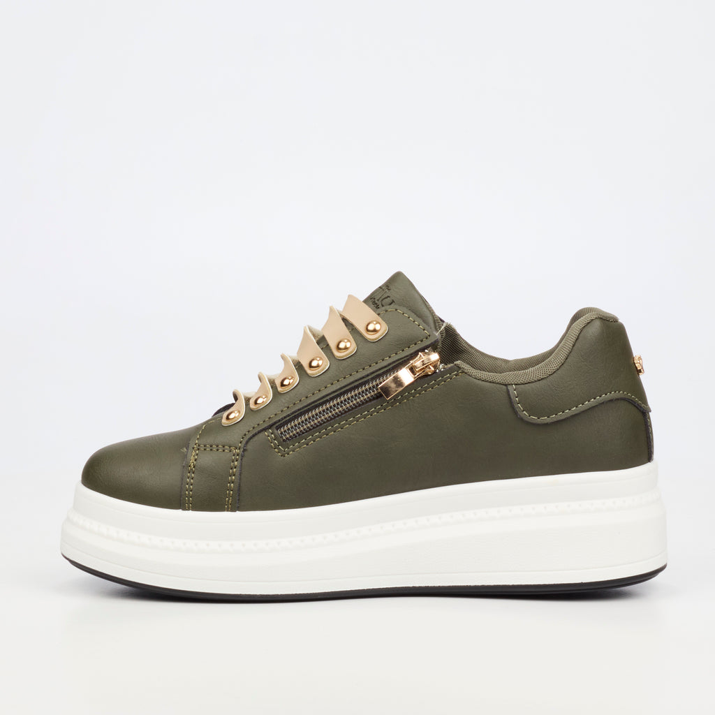 Butterfly Feet Senhora 31 Olive Ladies Sneakers