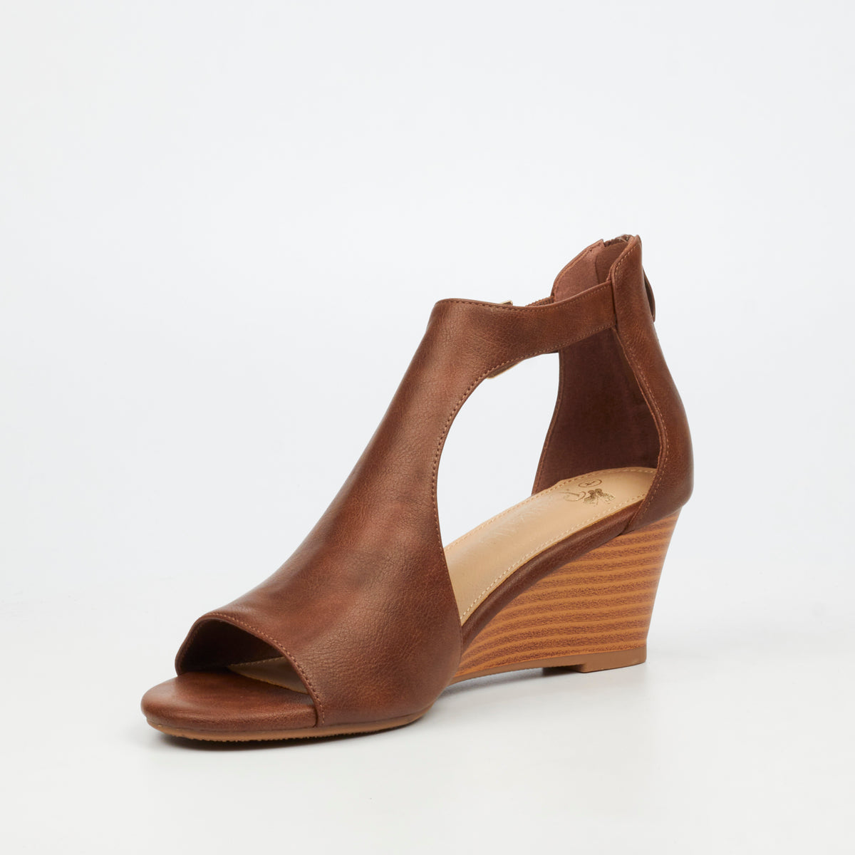 Butterfly Feet Shani 15 Chocolate Ladies Wedge