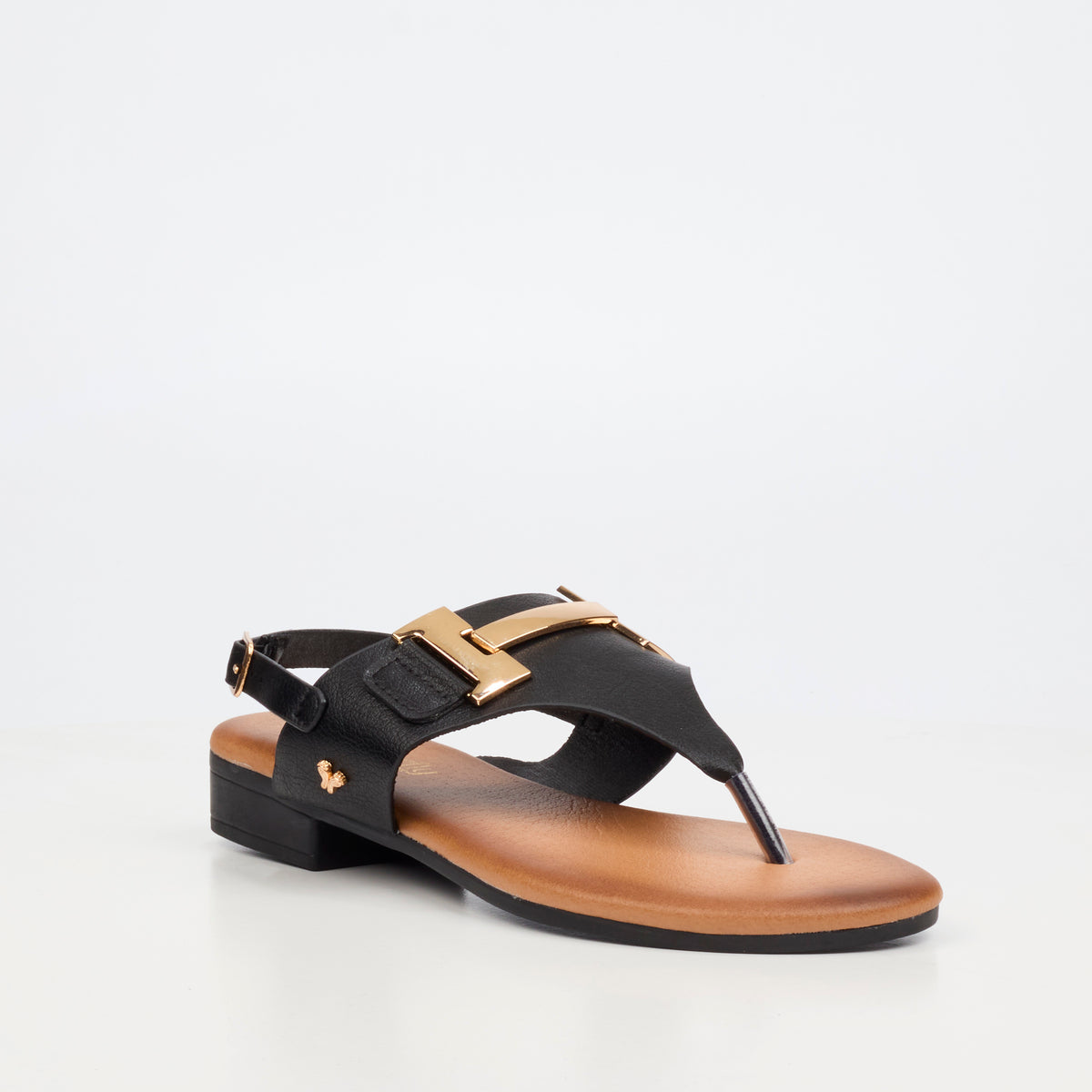 Butterfly Feet Tisha Black Ladies Sandal - ONLINE ONLY