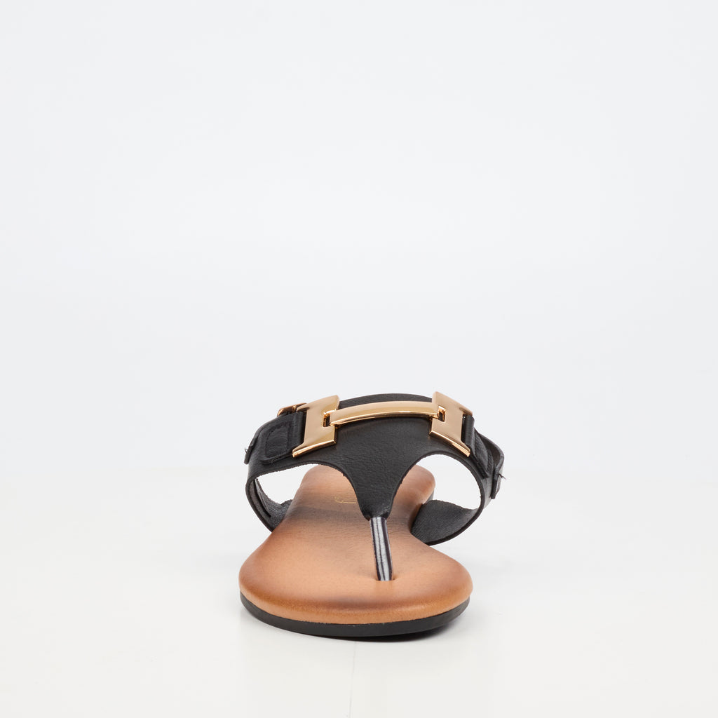 Butterfly Feet Tisha Black Ladies Sandal - ONLINE ONLY