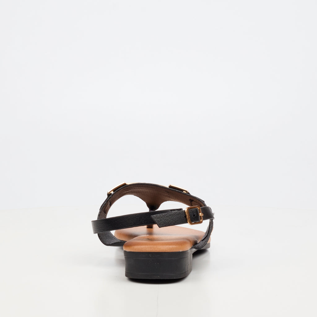 Butterfly Feet Tisha Black Ladies Sandal - ONLINE ONLY