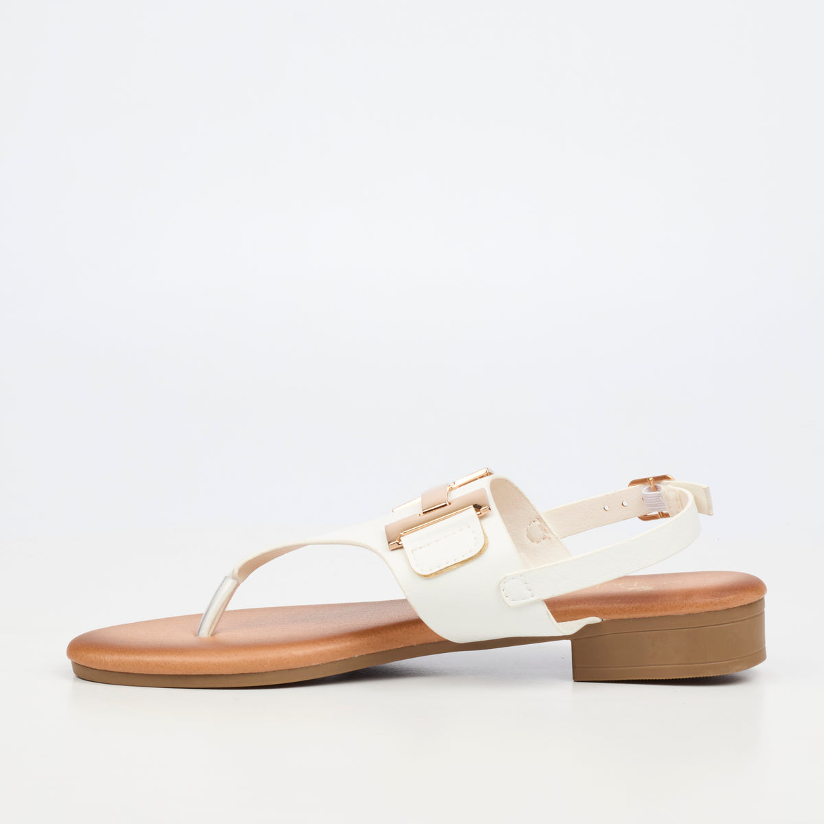 Butterfly Feet Tisha 1 White Ladies Sandal - ONLINE ONLY