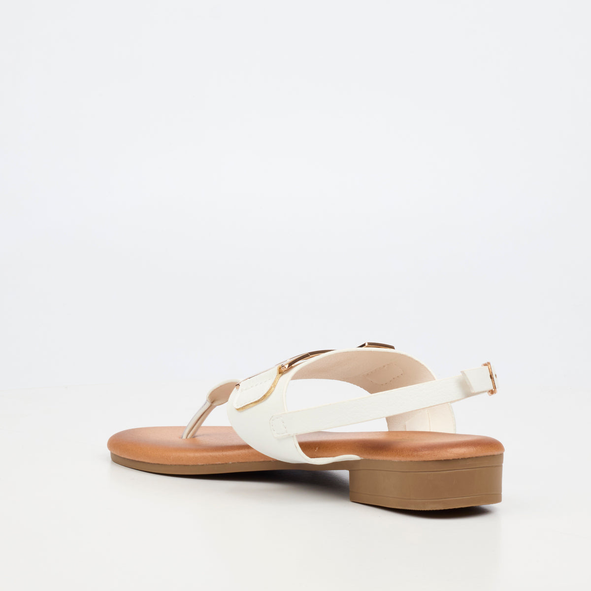 Butterfly Feet Tisha 1 White Ladies Sandal - ONLINE ONLY