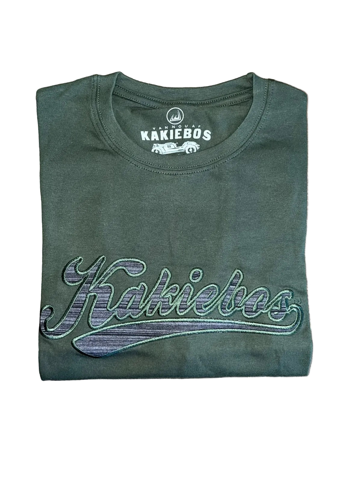Khakiebos Mens Classic Fit T-Shirt Dark Olive
