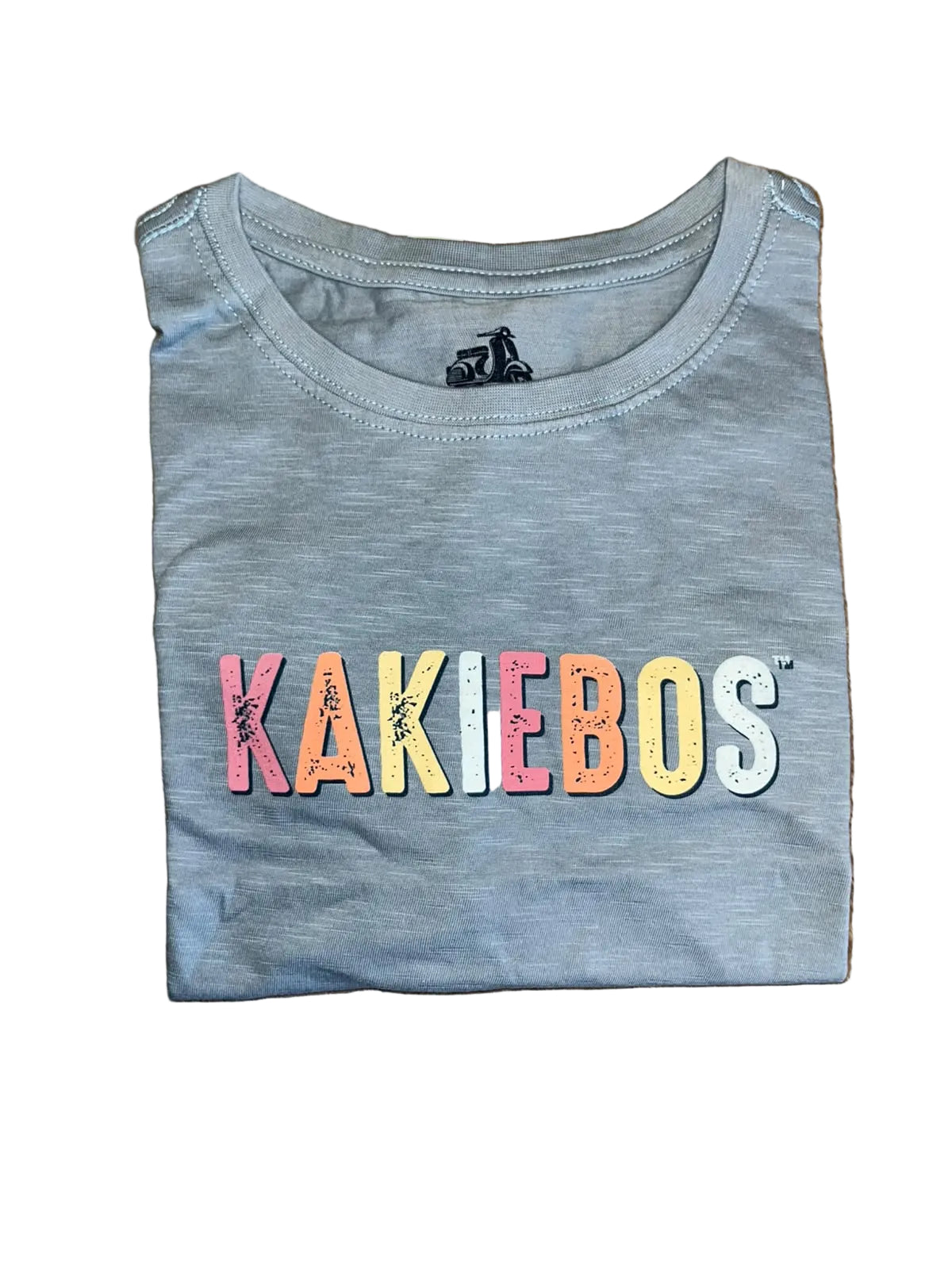Khakiebos Ladies Classic Fit T-Shirt Steel Blue Slub