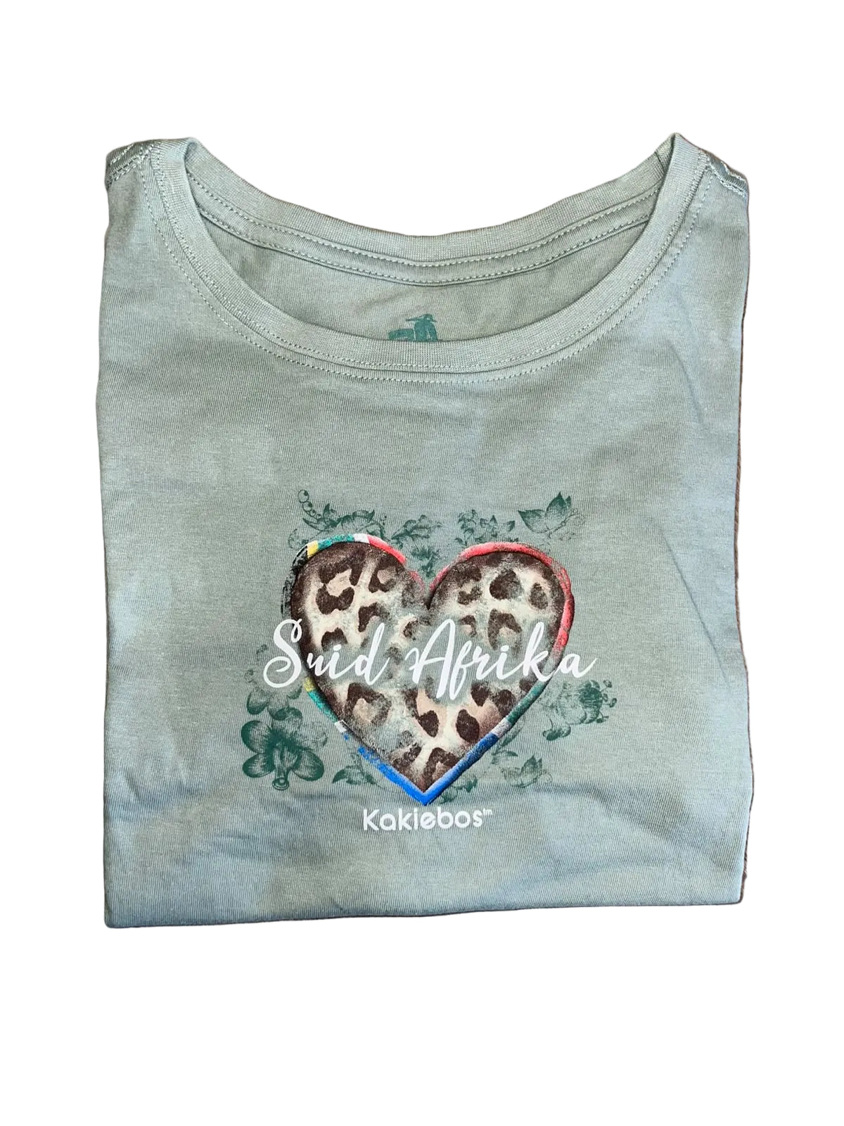 Khakiebos Ladies Classic Fit T-Shirt Aquafier Olive
