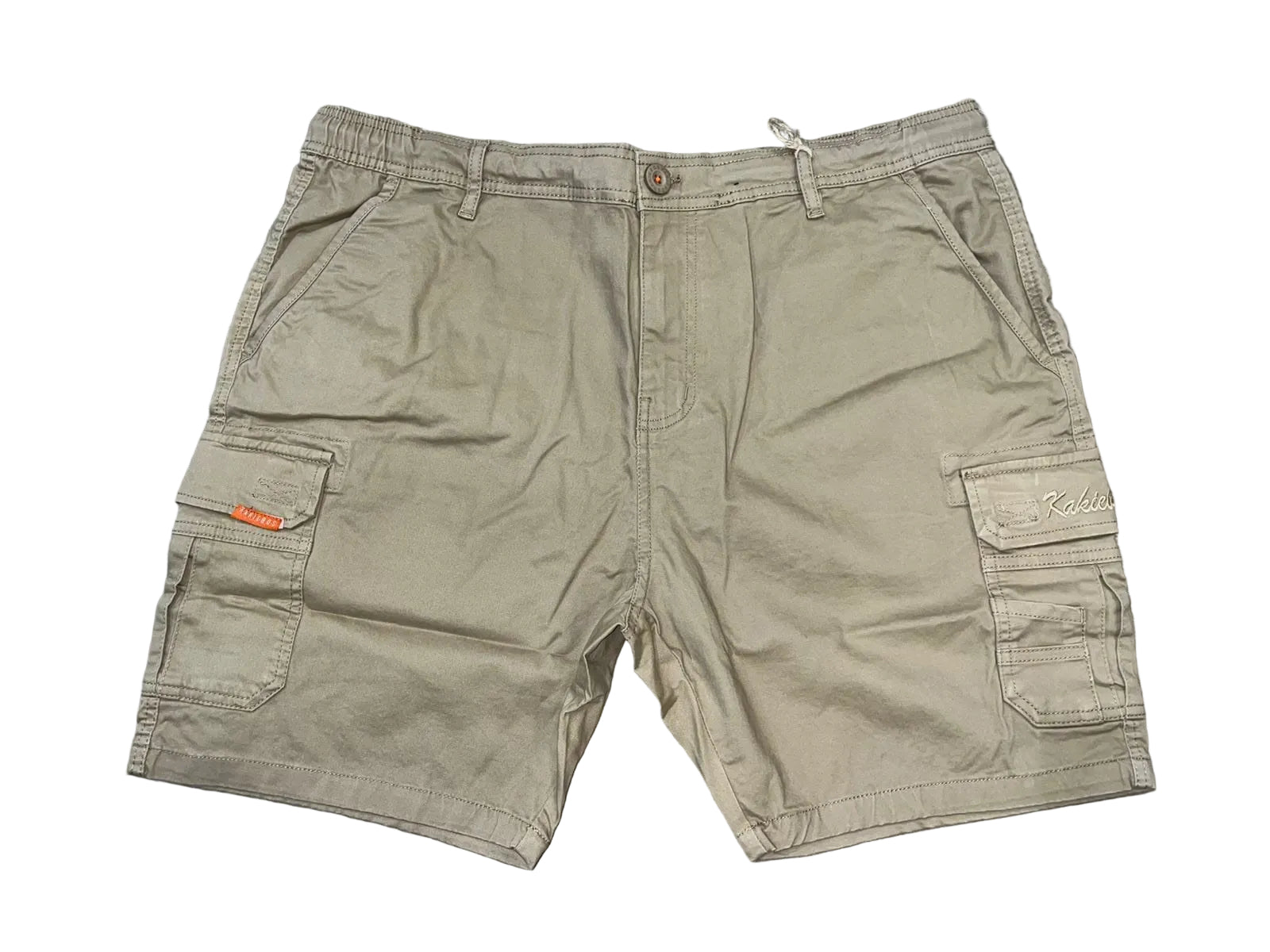 Kakiebos Mens Half Elasticated Waistband Walkshort