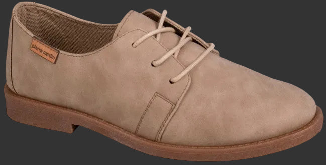 Pierre Cardin Comfort nubuck Pu lace up - SAND